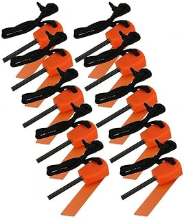 10 Pack Ferro Rod Fire Starter Flint Fire Starter Survival Tool Flint and Steel Fire Starter Kit for Campfires Survival Emergency Kit