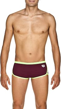 ARENA Womens Team Stripe Low Waist MaxLife Swim Short Swimsuit