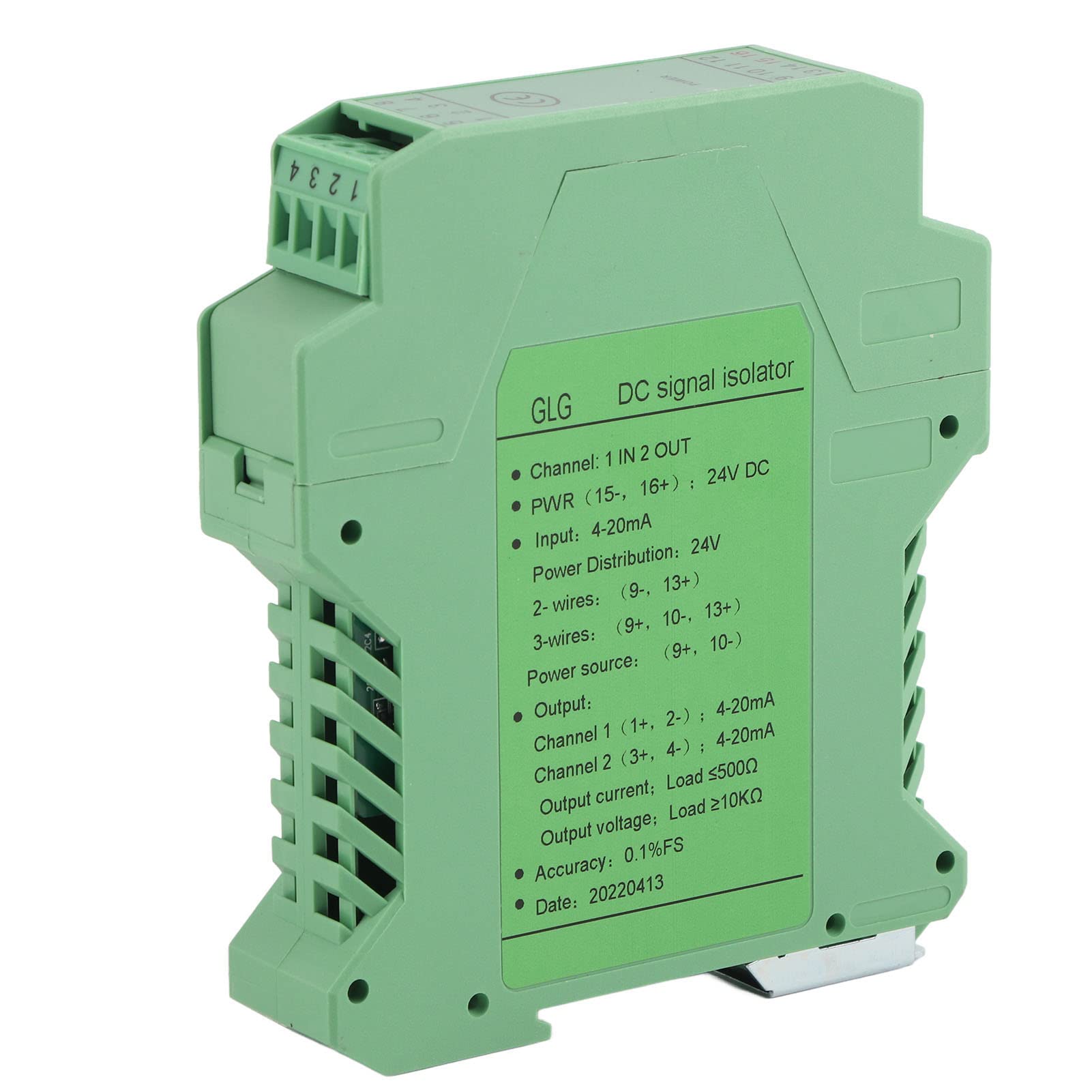 4 20Ma Signal Isolator Signal Splitter Dc 24V Dc Current Signal Isolator Trasmettitore 4 20Ma Plc Detect Signal Conditioner(#4) (in due da 4-20 mA a 4-20 mA)
