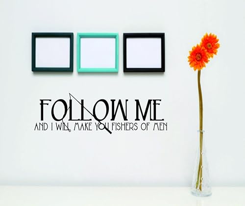 parte superior Venta de calcomaníasLos precios reducido Follow Me y I Will Make You los Pescadores de los hombresla vida ArteTamaño de imagen
