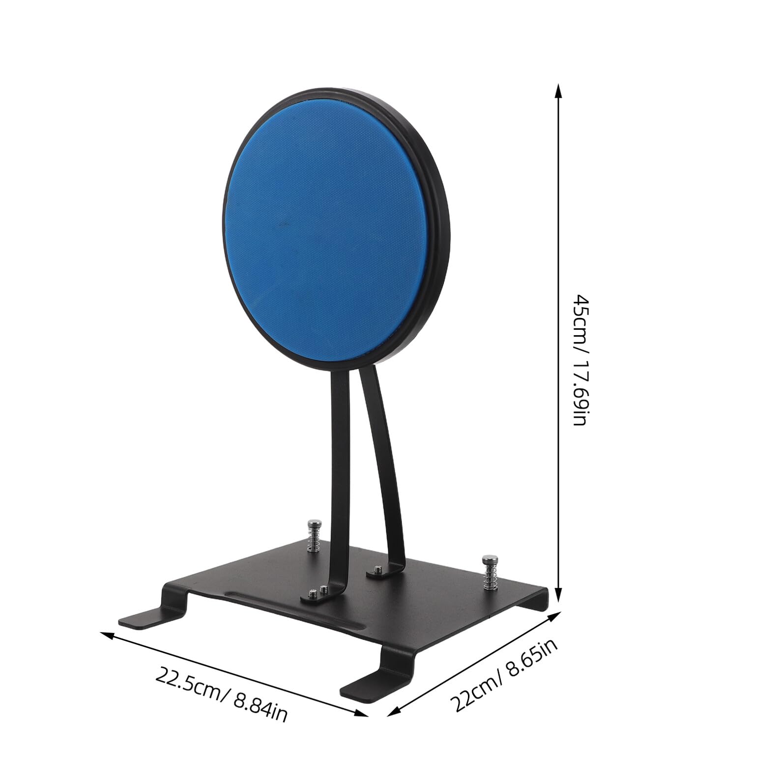 ABOOFAN Pad per Esercizi Grancassa Batteria Silenzioso Riduzione Rumore Base Antiscivolo Stabile in Acciaio Compatibile Pedale Calcio Tappetino Portatile per Pratica a Casa e Studio