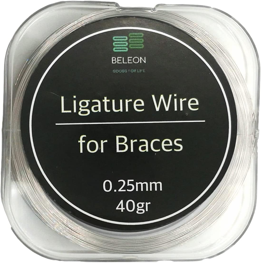 BELEON Braces Wire Orthodontic Dental Ligature Wire for Braces for Home Use Stainless Steel 40g 0.25mm