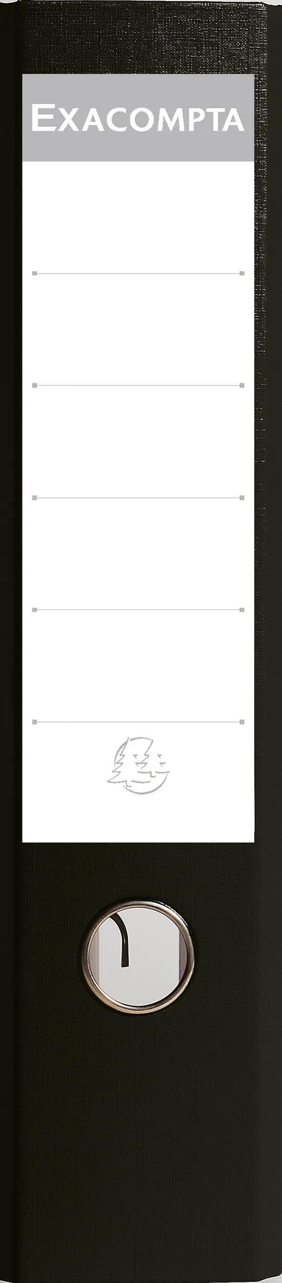 Exacompta - Réf. 918401B - Carton de 20 classeurs à levier A4 - Dos 75 mm - Mécanique 80 mm - Dimensions extérieures : 32x29 cm - Format à classer A4 - Noir