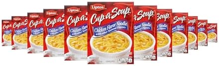 Lipton Cup-A-Soup Chicken Noodle Instant Soup pack of 12, 1.8 oz
