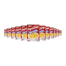 SOUP SECRETS Lipton Cup-a-Soup Instant Soup Mix 12 Count Chicken Flavor Noodle For a Warm Cup of Soup Only 50 Calories Per Serving 1.8 oz