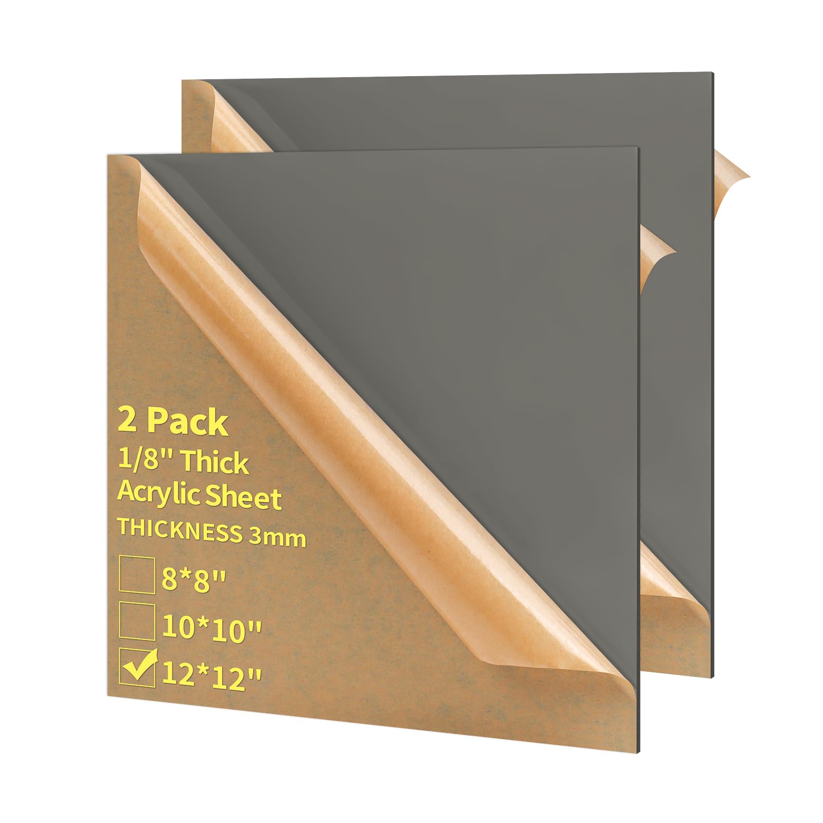 Purple Acrylic Sheets - 2 Pack for DIY Crafts -31
