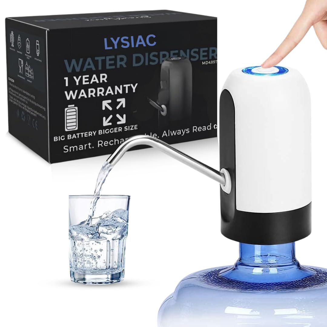 Automatic Water Dispenser Pump for 20 Litre Bottle 1200 Mah USB Rechargeable One-Touch Control Fits 5-Gallon Bottles (Pack of 1)-image-16