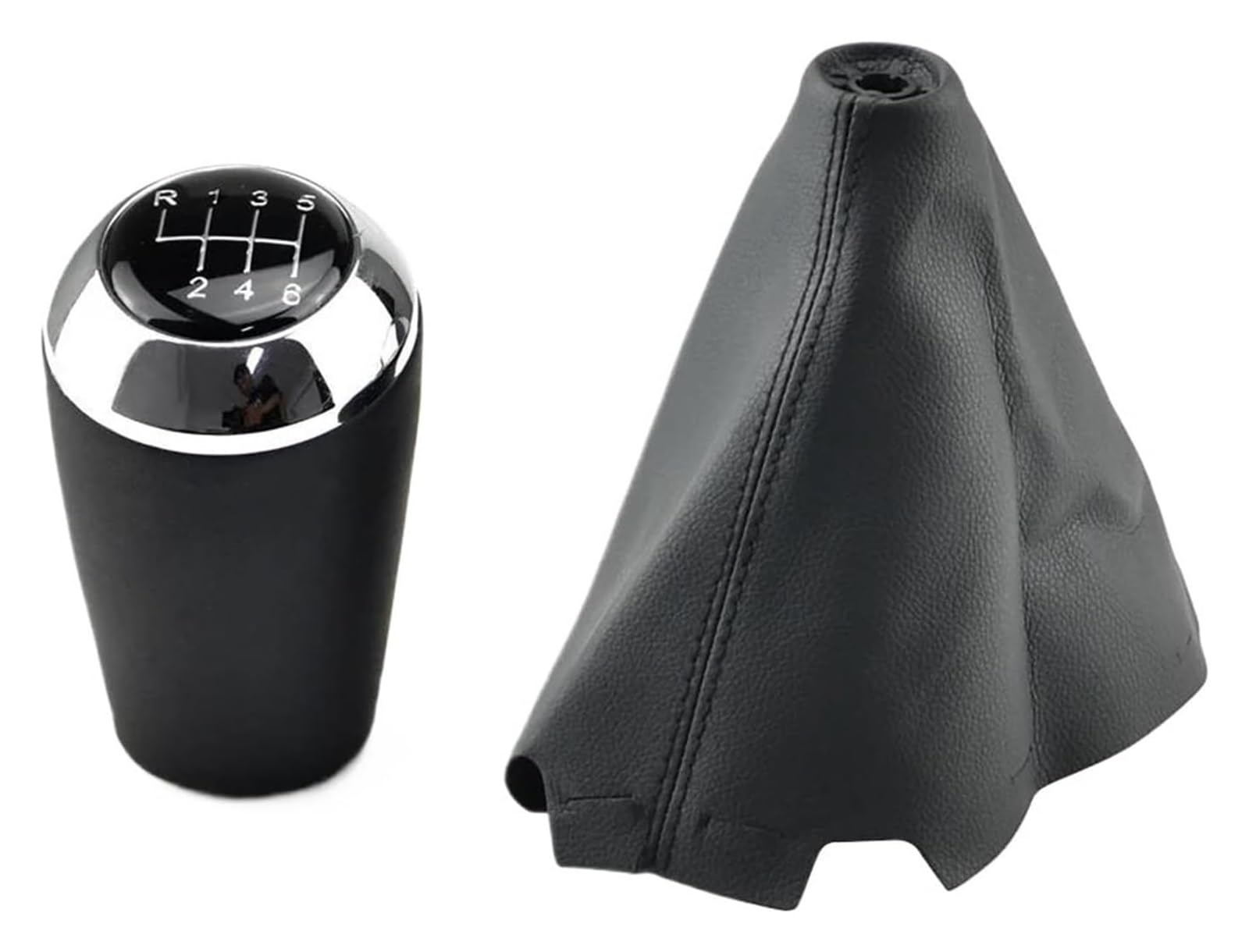 FNCVTM Car Gear Knob for Mazda 3 BK BL CR CW II GH CX-7 ER MX-5 NC III MT 5 6 Speed Leather Lever Arm Stick Headball Gear Shift Knob