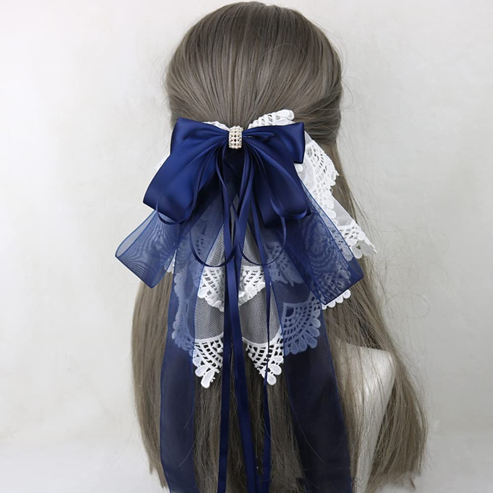 Amazon.com : Women Handmade Ribbon Lace Sweet Cute Hairpin Lolita 