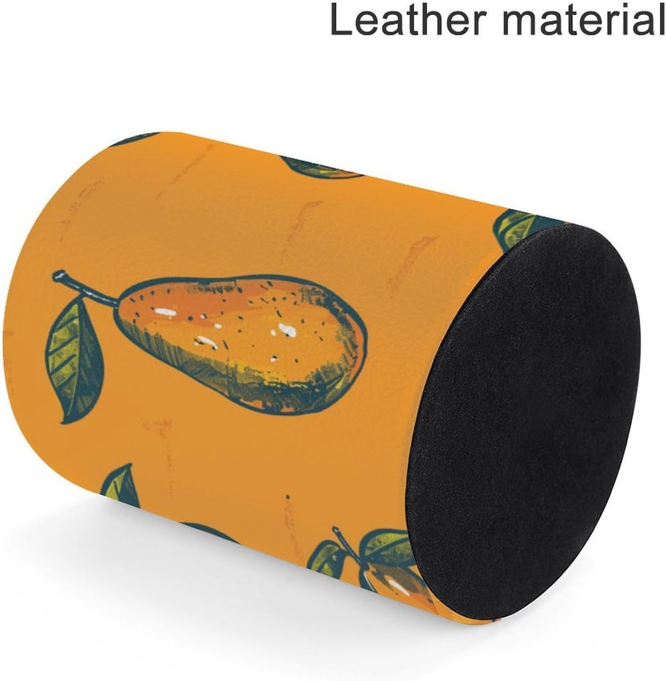 Round Pu Leather Pen Cup Holder for Office Desk Accessory image 4