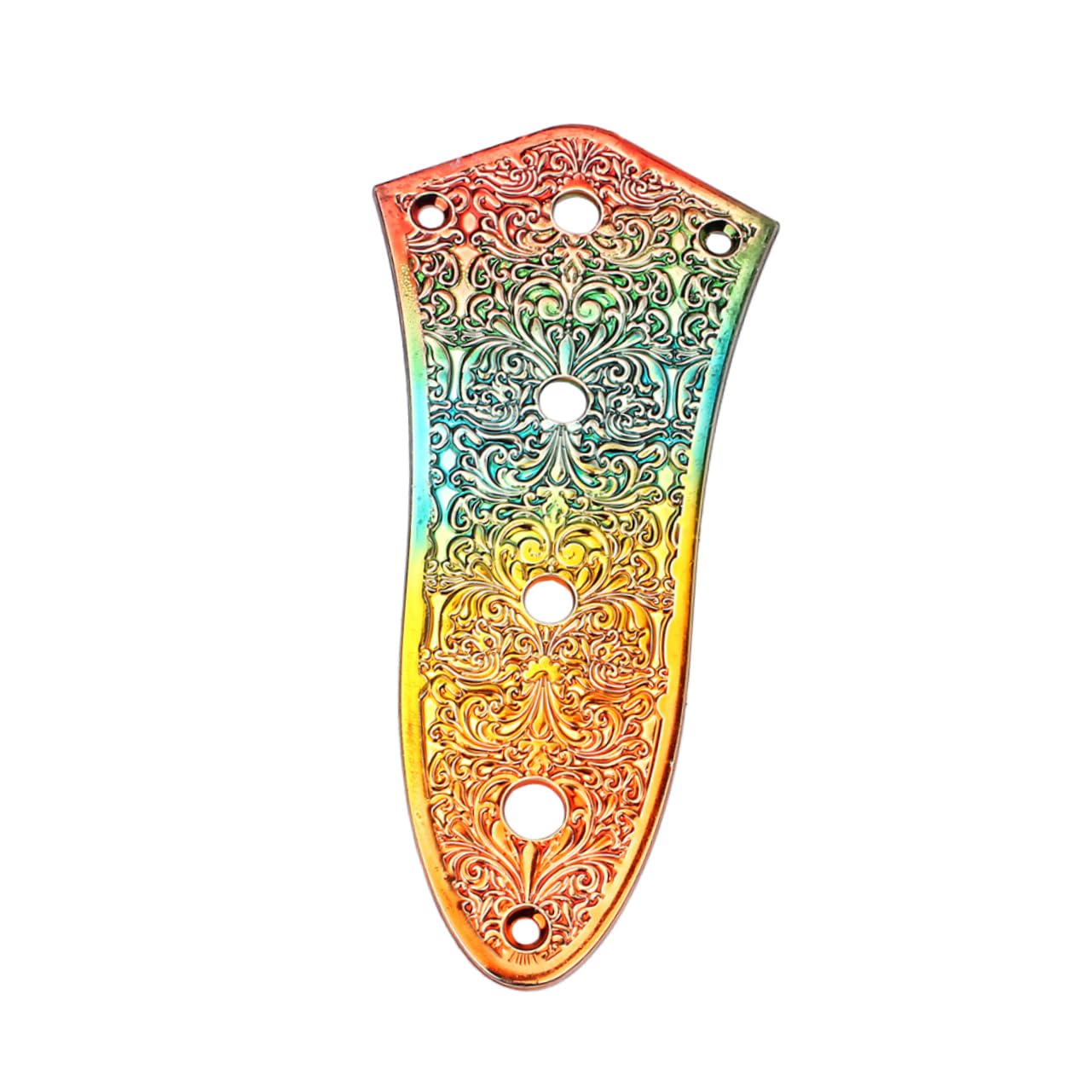 Toyvian 3pezzi Piastra Di Controllo Vintage Lega Di Zinco Per Chitarra Elettrica Con Design Arcobaleno Per Strumenti Musicali