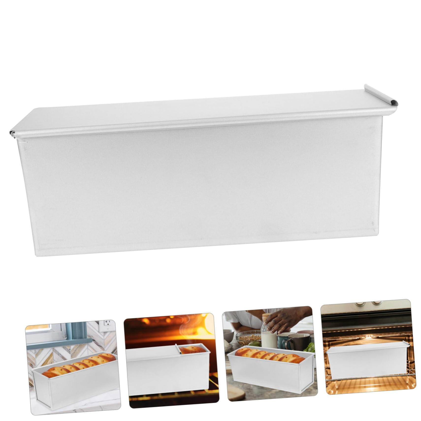 ifundom Metall-backform Mit Deckel Antihaftbeschichtete Brot-backform Langlebige Toaster- Für Gleichmäßiges Backen Für Haushalt Und Profi-bäcker