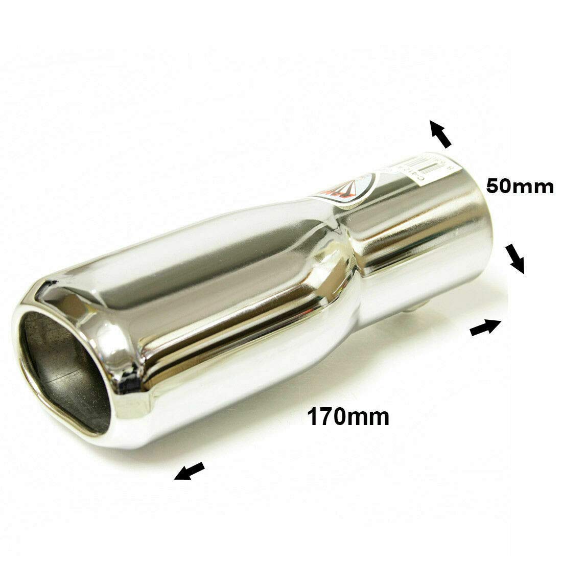Autohobby 246 - Terminale di scarico universale in acciaio inox fino a 40 mm Ø A B C G D H J CC 3 4 5 6 7 cromato