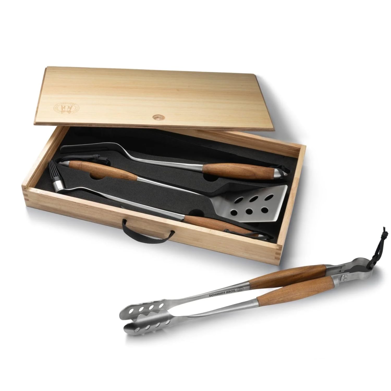 Schmidt Brothers - BBQ Bonded Teak 4 Piece Grilling Accessory Set