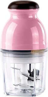 Manual Meat Grinder Household Electric Blender Blender Small Smoothie Blender Baby Food Maker Home Kitchen Meat Grinder Vegetable Chopper (Color : Pink)
