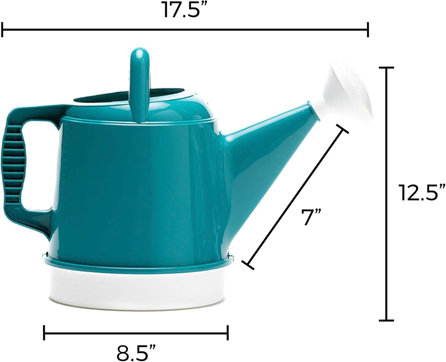 Bloem Watering Can Deluxe 2 Gallon (256 Fl Oz) Bermuda Teal Green