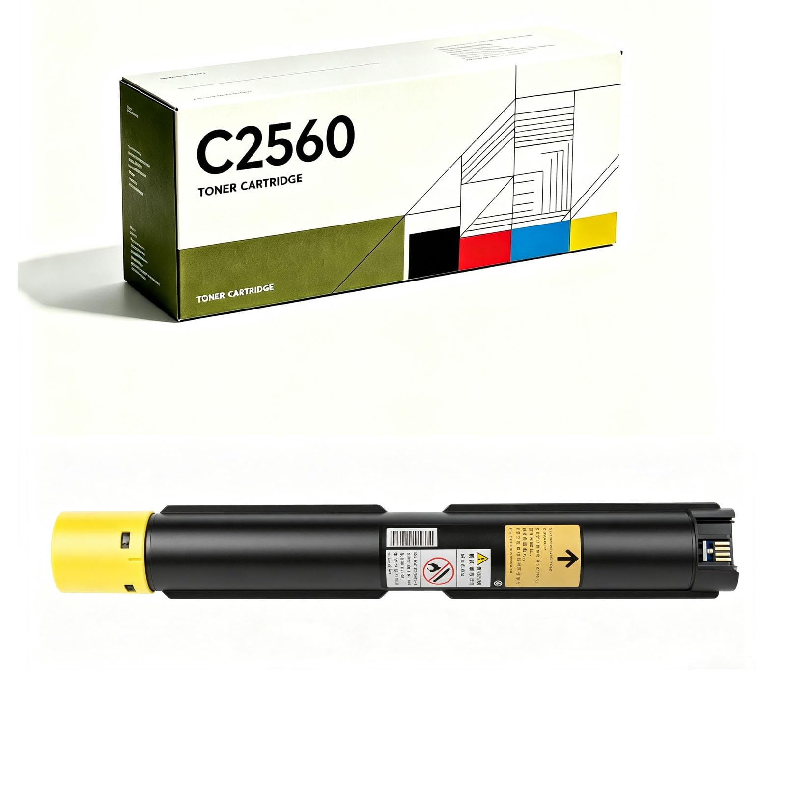 El Cartucho de tóner es Compatible con ApeosPort C3060, C2560, C2060, Colores Brillantes, Cartucho de tóner Especial para impresoras a Color, Que Contiene Chip, Cartucho