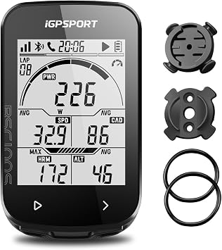 iGPSPORT BSC100S GPS Bike Computer Wireless, 2.6 LCD Display 40H Rechargeable Waterproof Cycling Computer Bluetooth ANT+