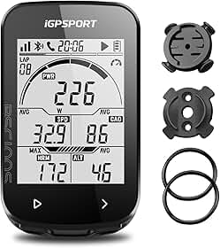 iGPSPORT BSC100S Ciclocomputador GPS, Bluetooth Tela de 2,6 Polegadas IPX7 à Prova d'água 40H de Vida útil da Bateria Computador de Bicicleta Sem Fio