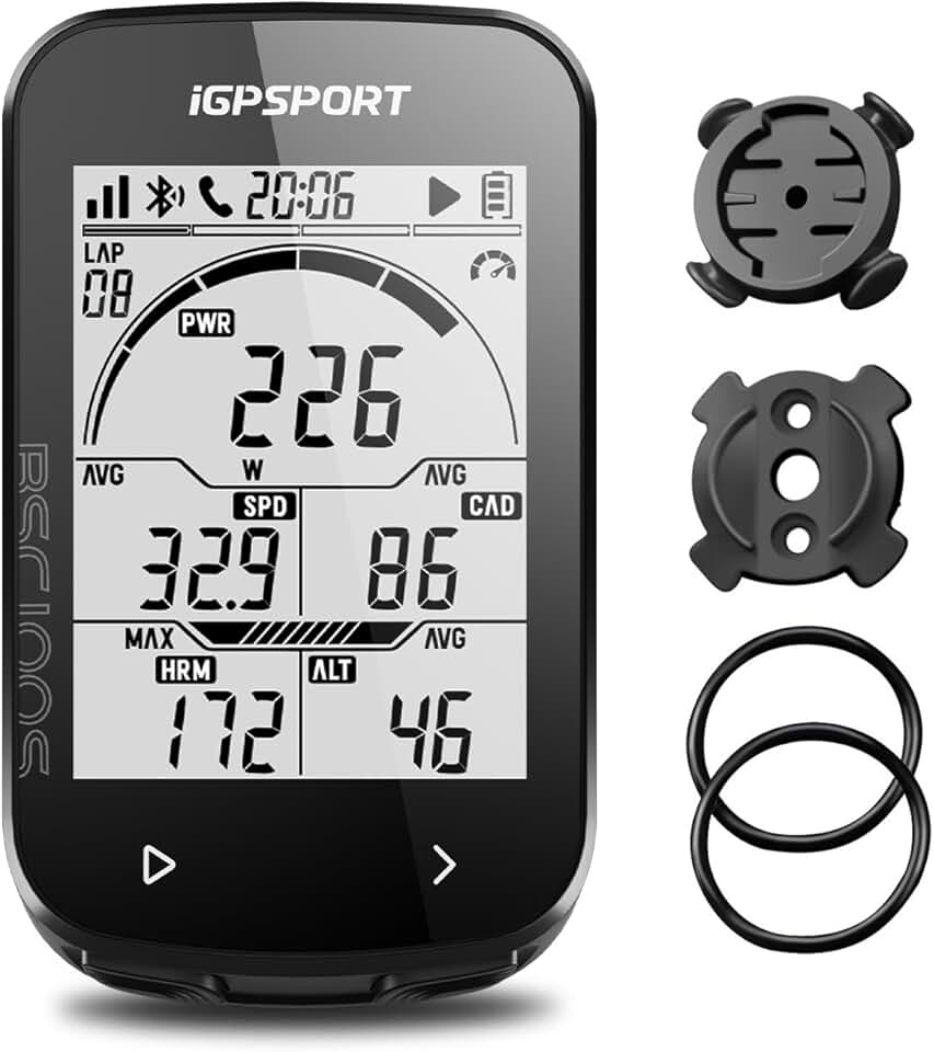 iGPSPORT BSC100S Ciclocomputador GPS, Bluetooth Tela de 2,6 Polegadas IPX7 à Prova d'água 40H de Vida útil da Bateria Computador de Bicicleta Sem Fio