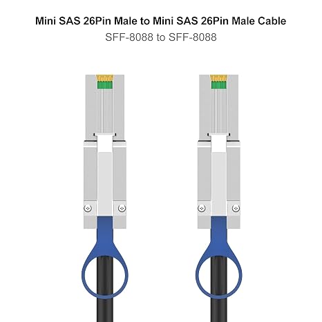 CableCreation External Mini SAS 26pin (SFF-8088) to 26 (SFF-8088) Cable