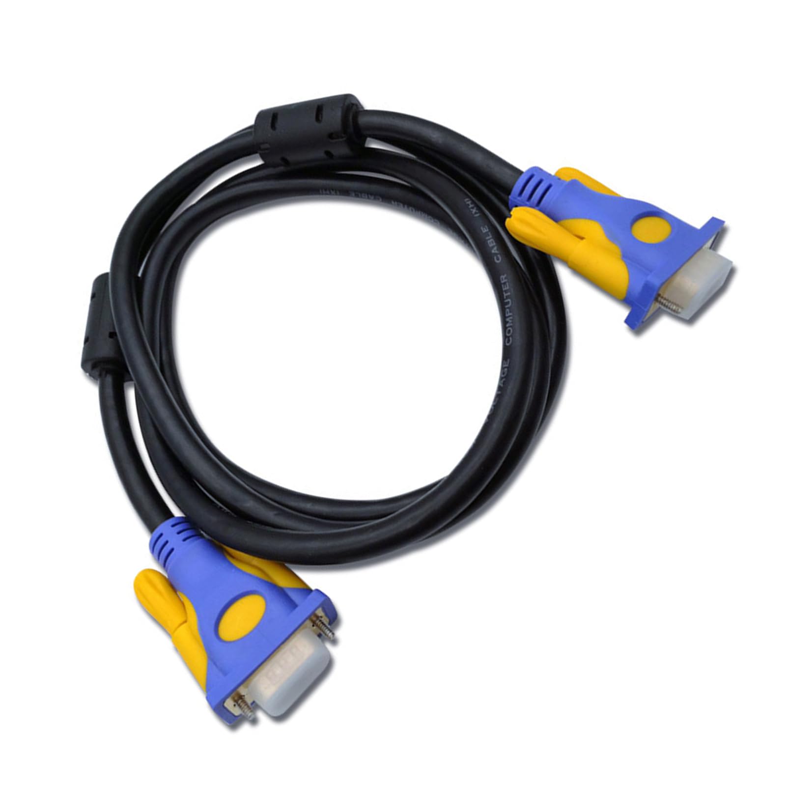 ZHENZQ VGA to VGA Monitors Cable Male to Male for Projectors Low Impedance and Minimal Signals Distortions