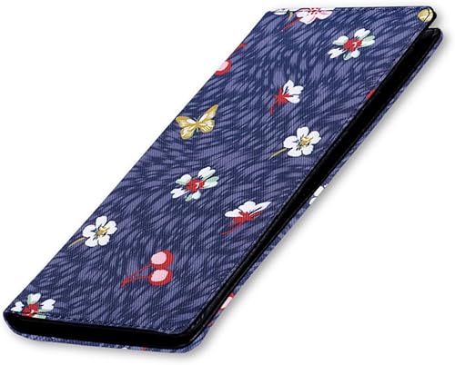 HUA ANGEL Billetera para mujer, ultra delgada y delgada, con bloqueo RFID, tarjetero de crédito, doble embrague, carteras largas, regalo para