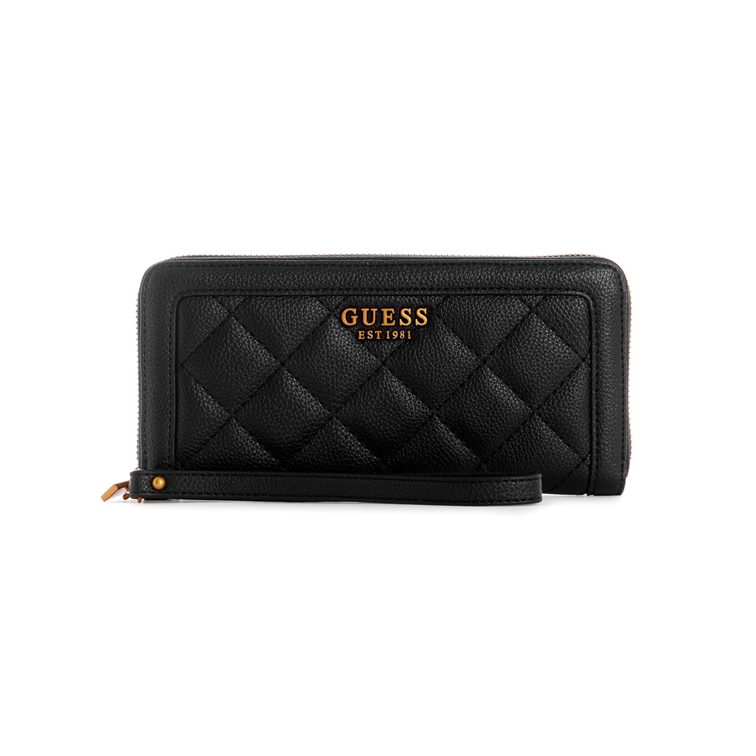 Guess ABEY SLG Card & Coin, Accessoires de voyage pour femme, noir, 2 x 21 x 10, Noir, 2x21x10