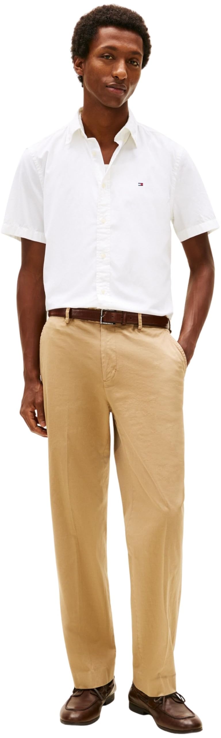Tommy Hilfiger Herren Core Flex Poplin Solid S/S Shirt Mw0mw42248 S/S Shirt (1er Pack)