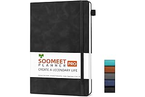 Lined Journal Notebook: 200 Pages Leather Hardcover Notebooks, A5 College Ruled Thick...
