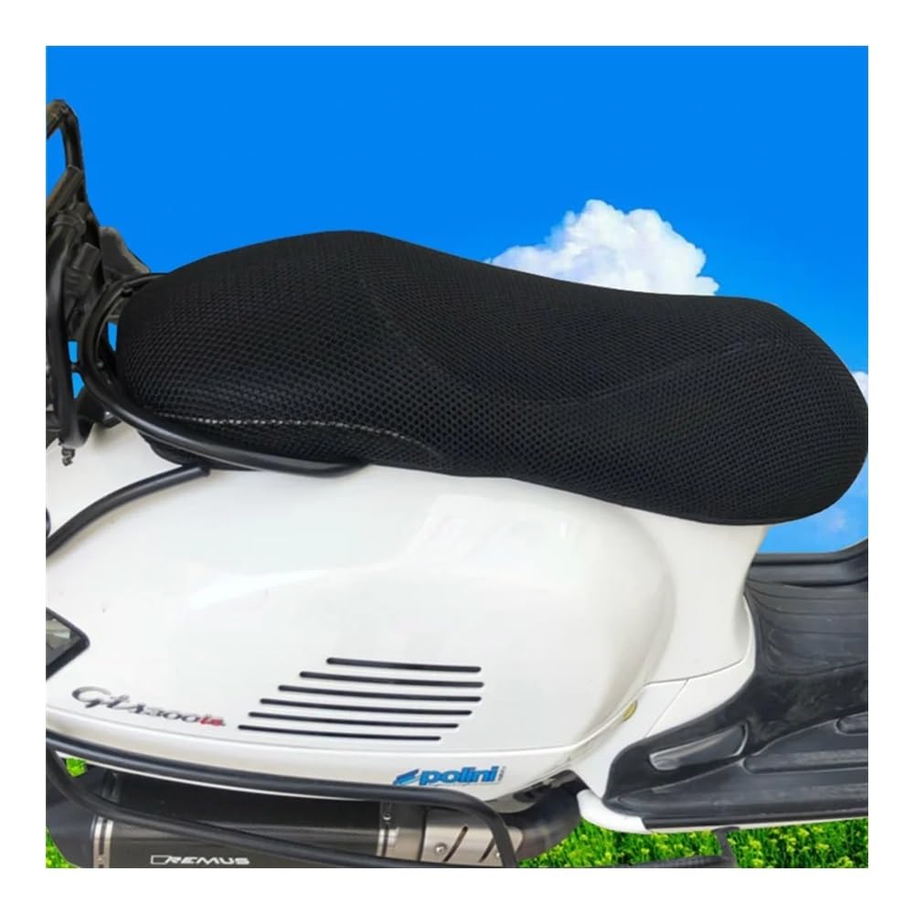 Coprisella Moto Per Vespa GTS300 GTS 300 Coprisedile in rete 3D Protezione solare Isolamento termico Coprisedile traspirante e spesso