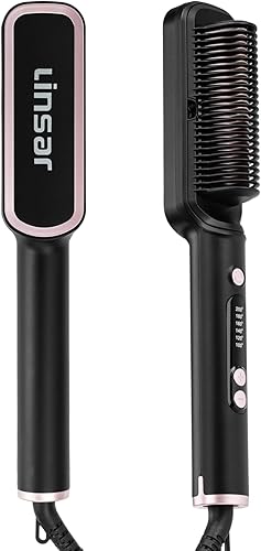 Cepillo alisador de cabello, cepillo para alisar el cabello - para mujeres, cepillo de calentamiento rápido para cabello grueso y rizado, unisex - 6