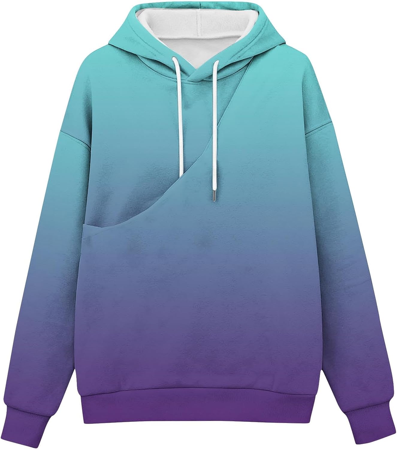 Cambkatl Gradient Pet Carry Hoodies for Men Pullover Cute Puppy Kitten Dogs Holder Sweatshirts with Big Front Pouch