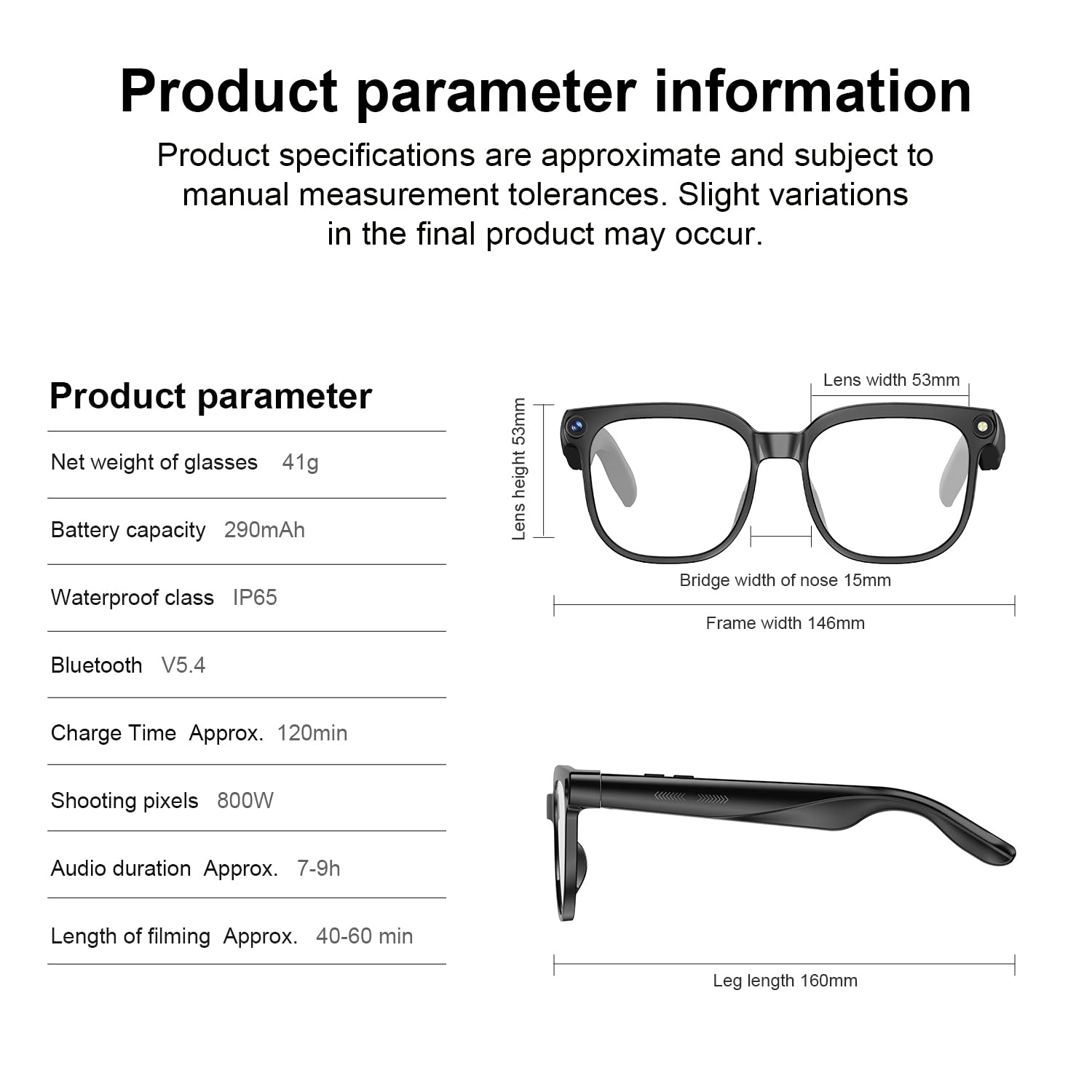 2026 AI Smart Glasses 4K HD-Kamera, 1200P Camera Brille mit Videoaufzeichnung, Simultanübersetzung/GPT-Objektidentifizierung, Photochromic Lenses, Inklusive 3600-mAh-Ladecase