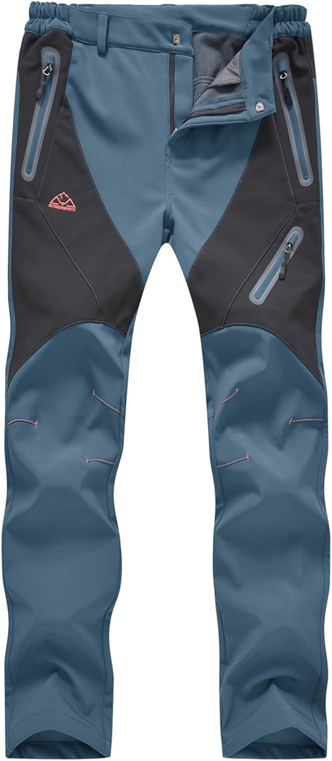 Rdruko Women's Snow Pants Waterproof Insulated Fleece Thermal Ski Hiking Snowboard Pants - Image 3