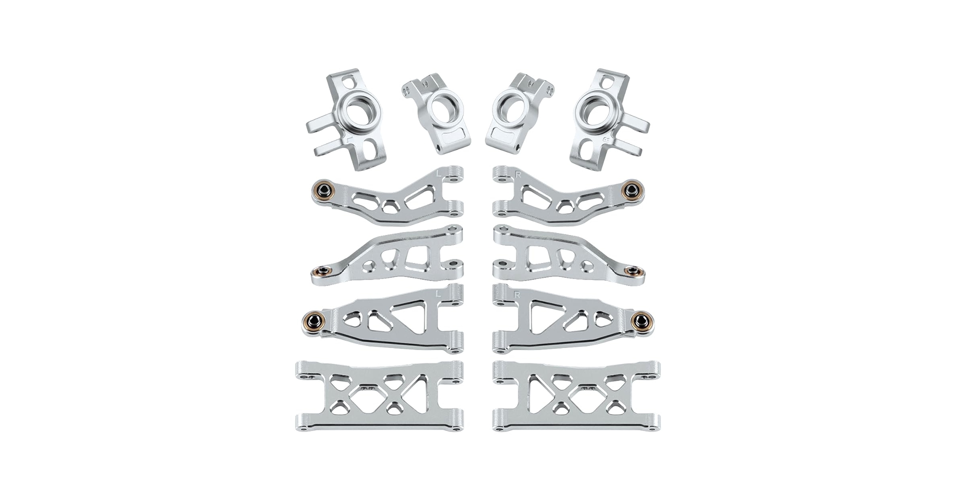 araページ Amazon.com: GLOBACT Front Rear Suspension Arm Set Aluminum