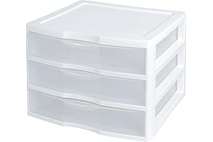 Wide 3 Drawer Tabletop Organizer