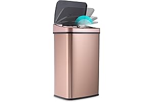 13-Gallon Gold Kitchen Trash Can with Touchless Technology