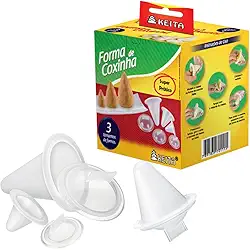 Kit Formas para Fazer Coxinha Keita CX3 3 Tamanhos