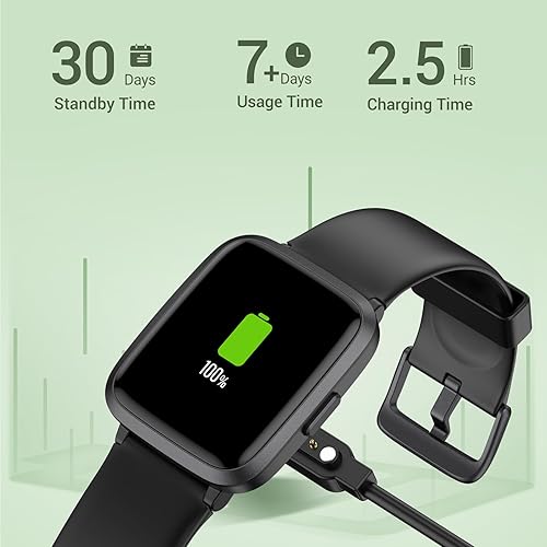 Miniatura 6 de Reloj inteligente, monitor de fitness con pantalla táctil con frecuencia cardíaca