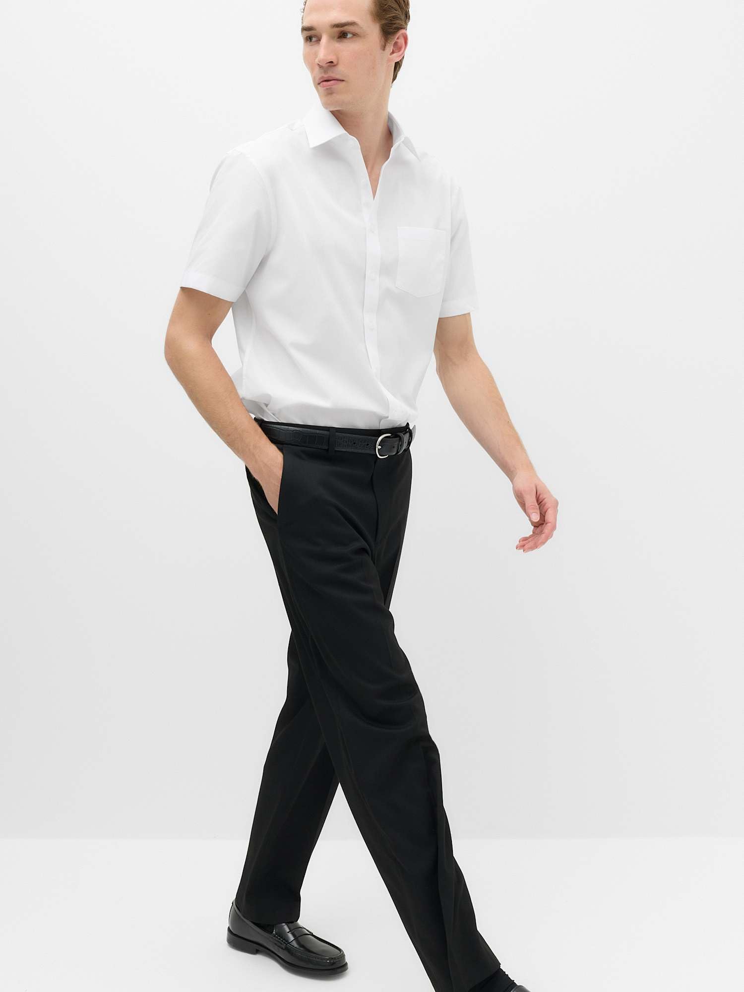 Marks & Spencer 5-Pack Uomo Camicie vestibilità Regolare Stiro Facile a Maniche Corte