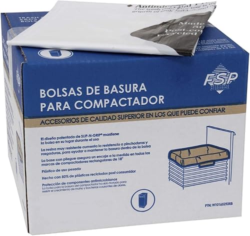 Miniatura 3 de Whirlpool W10165294RB - Bolsas compactadoras de plástico de 15 pulgadas, paquete de 60, repuesto original OEM + FSP Part y Bona para limpiador de