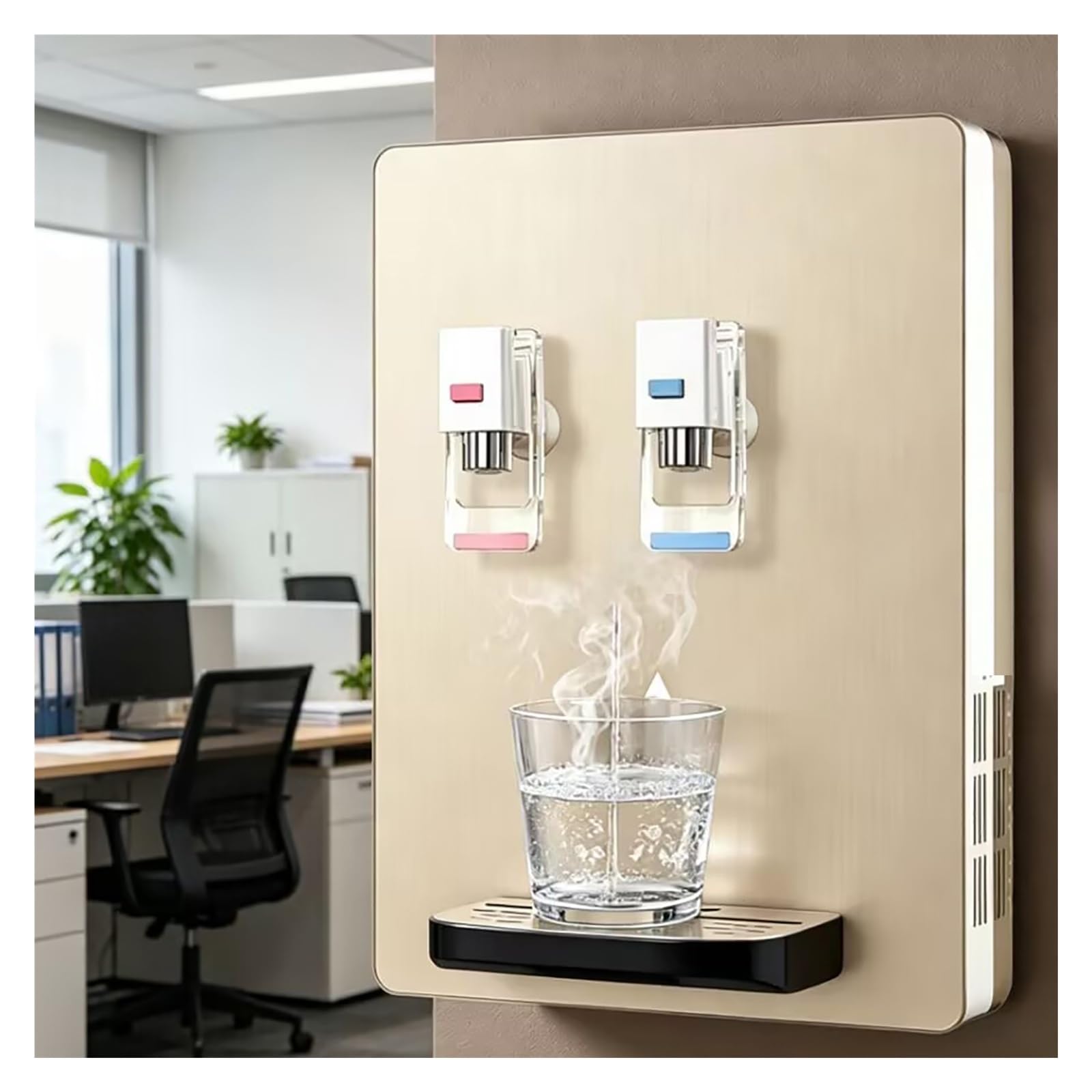 Dispensador De Agua Consumo Directo Montado En La Pared，Dispensador De Agua Electrico, Se Calienta En 3 Segundos，Doble Temperatura, para Uso Doméstico Y En Pequeñas Empresas