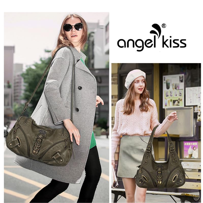 Image of Angelkiss Hobo Purses and handbags for Women Satchel Handbag Women Purses Large Daily Shoulder Bags