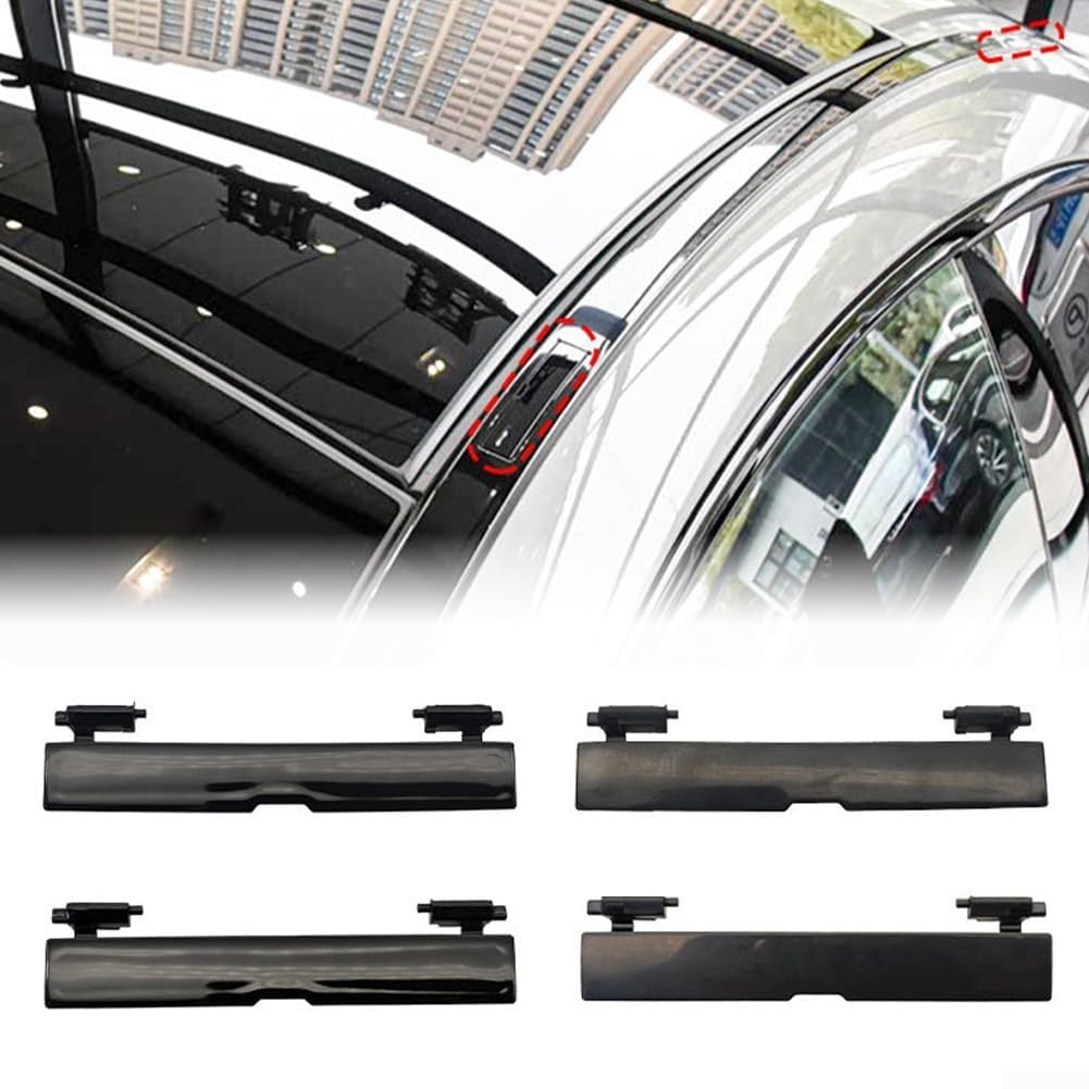 Ersatz Dachblende Abdeckung für Mercedes Für CLE Klasse Für W236 2024 2026 Modell, Passend für Dachträger, OEM 2366905902, ABS Materialkonstruktion (Hinten Schwarz)