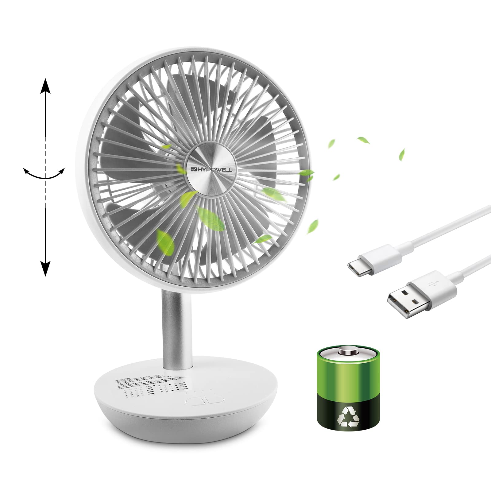 Amazon | HYPOWELL 卓上扇風機 サーキュレーター 扇風機 小型