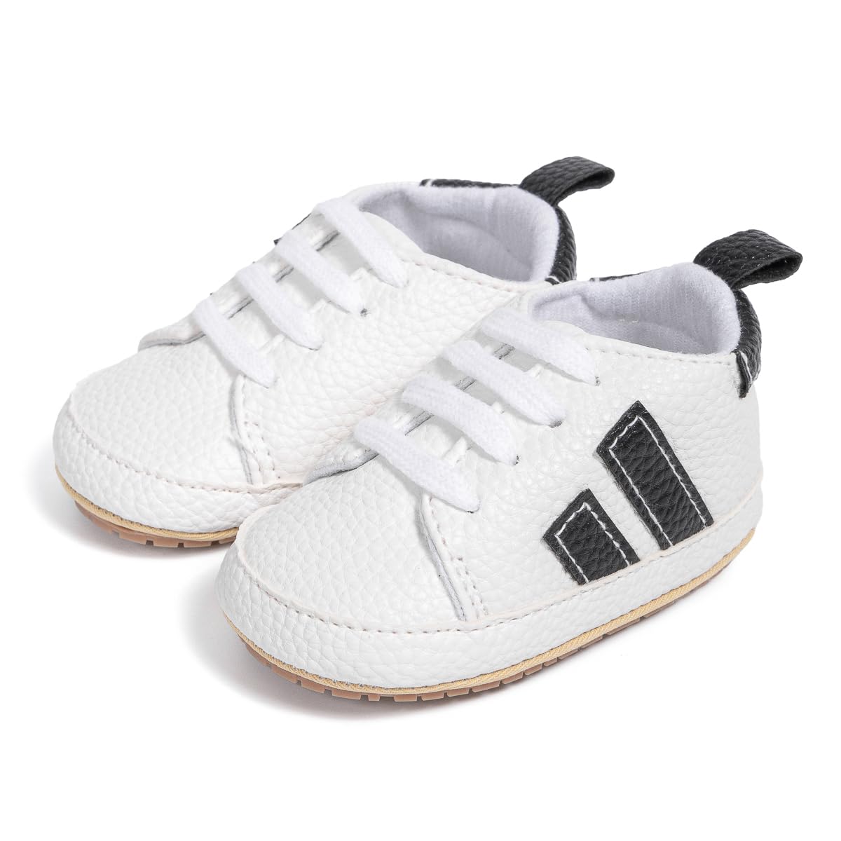 6 to 12 Months Baby Boys Synthetic Leather Shoes,Infant Non Slip Sole Lace Booties-BT4521-image-5