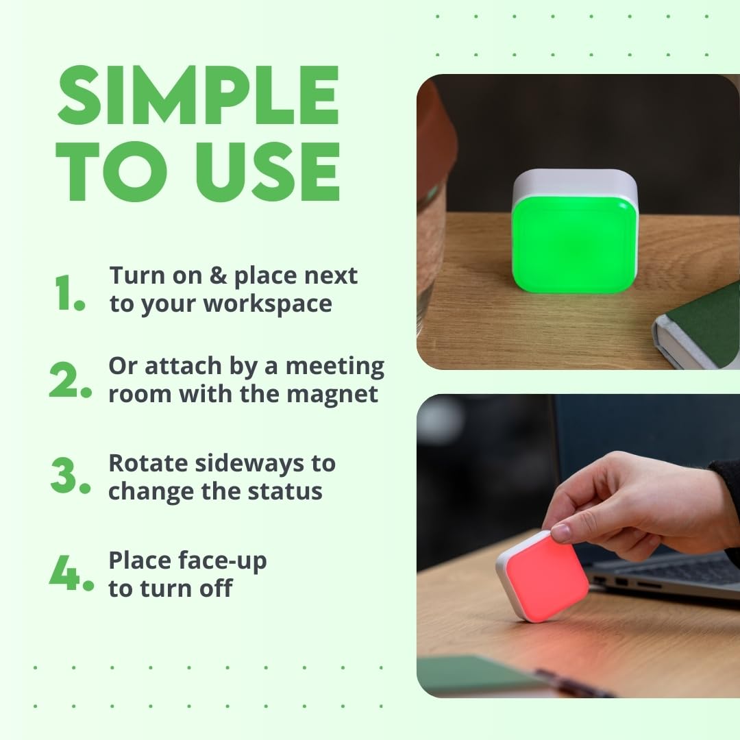 Luxafor Cube 2 App-Free Standalone Busy Light for Offices LED ...