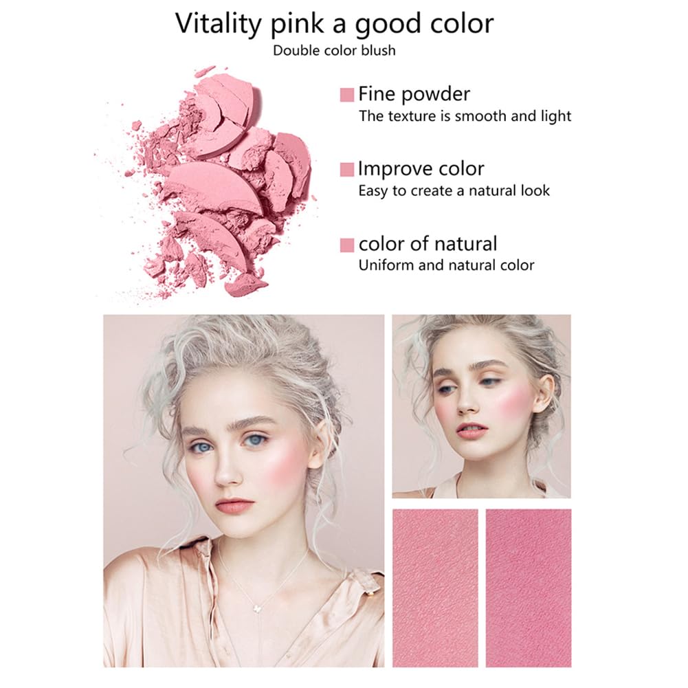 Brrnoo Pflaumenblüten-Make-up-Disk-Set mit Concealer-Lippenstift-Pinseln, Langanhaltender Lipgloss, Lidschatten, Kosmetik-Werkzeug-Set für den Täglichen Make-up-Bedarf