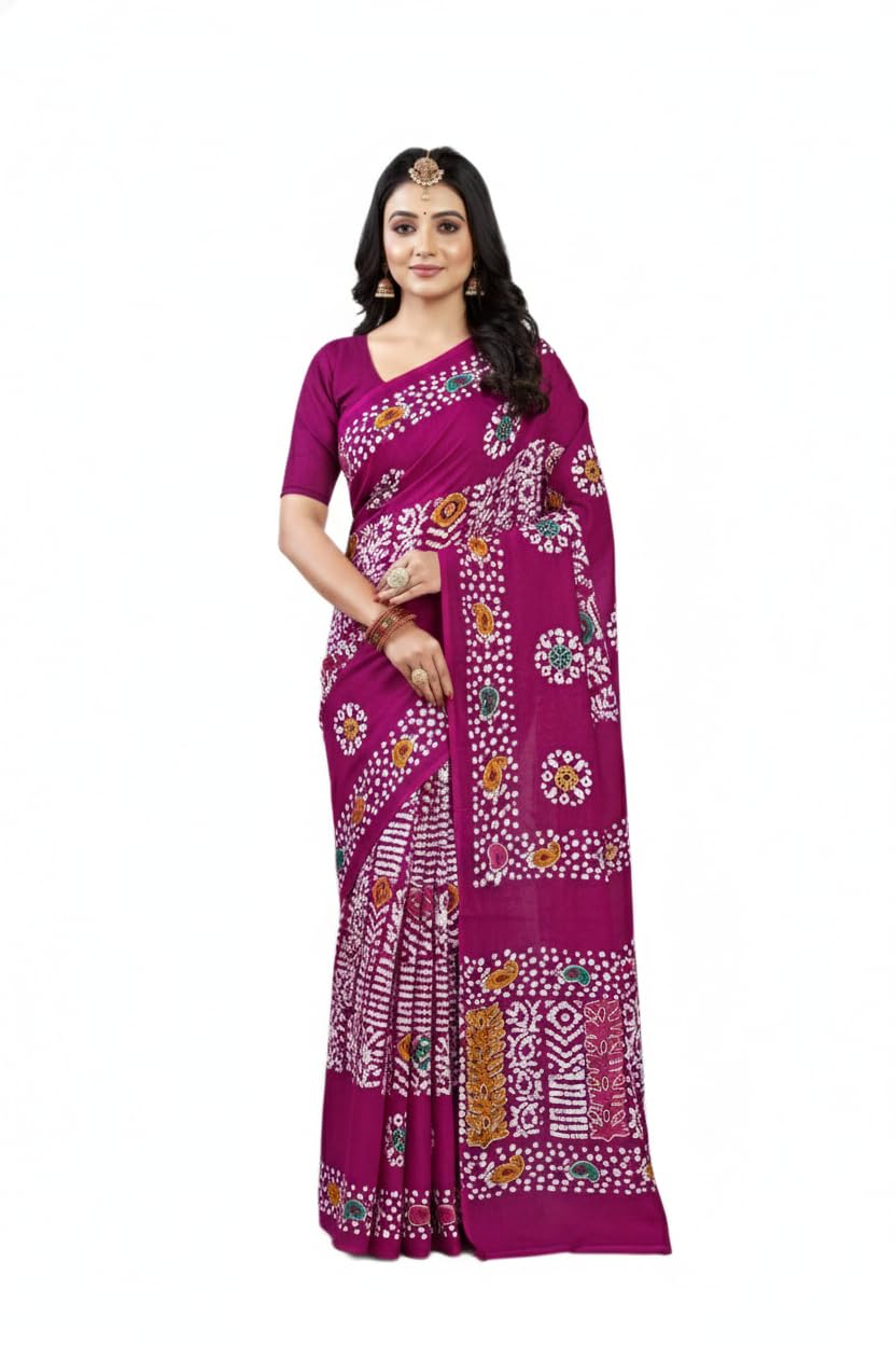 Pure Cotton Batik Printed Saree For Women's-picture-10